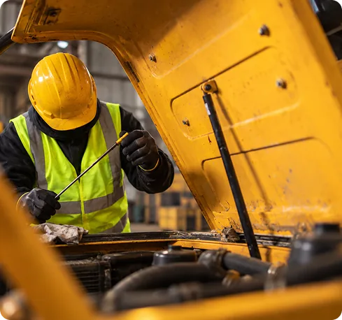 Heavy equipment maintenance